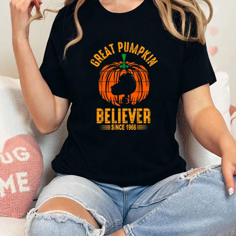 Peanuts Great Pumpkin Believer Since 1966 Charlie Brown Halloween Unisex Shirts