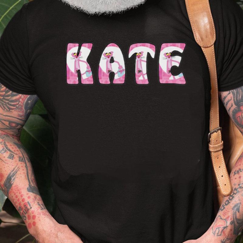 Personalized Name Pink Panther Letter Design Unisex Shirts