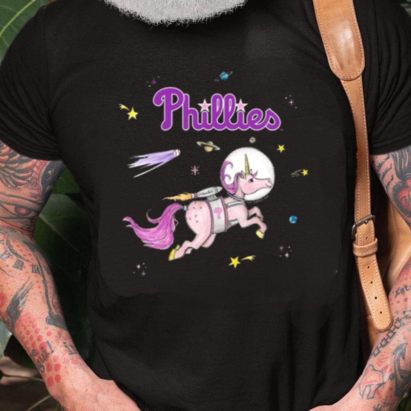 Philadelphia Phillies Space Unicorn Unisex Shirts