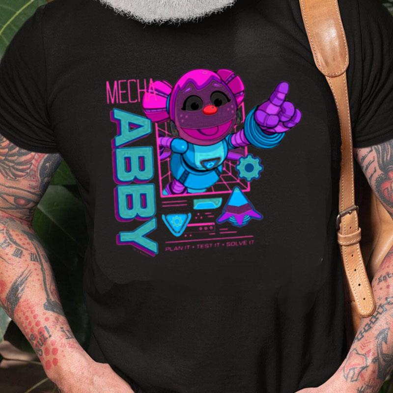 Pink Design Sesame Street Mecha Builders Abby Cadabby Unisex Shirts