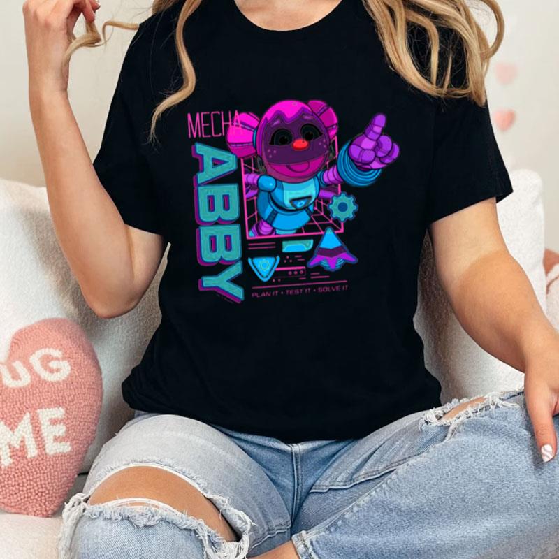 Pink Design Sesame Street Mecha Builders Abby Cadabby Unisex Shirts