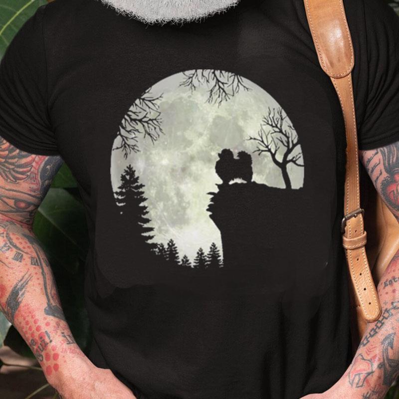 Pomeranian And Moon Halloween Unisex Shirts