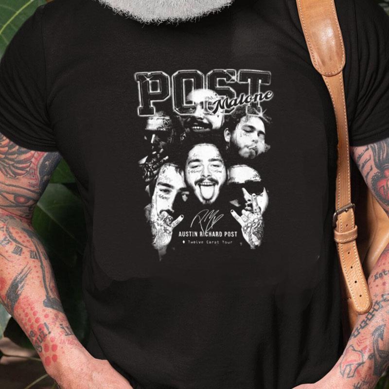 Post Malone Austin Richard Post Signed Vintage Unisex Shirts