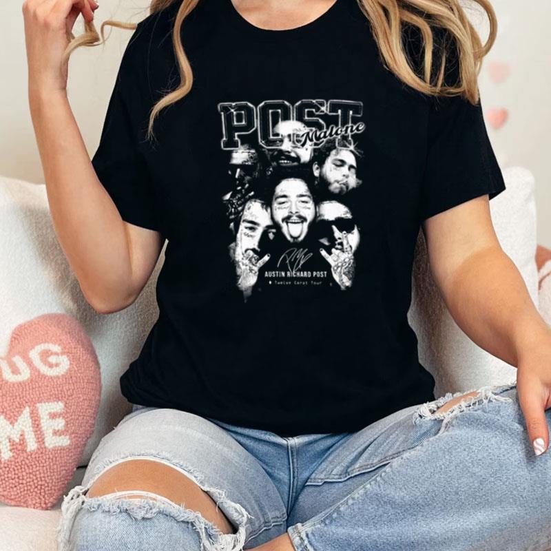 Post Malone Austin Richard Post Signed Vintage Unisex Shirts