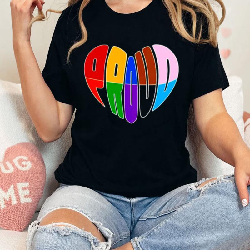 Proud Progress Heart Unisex Shirts