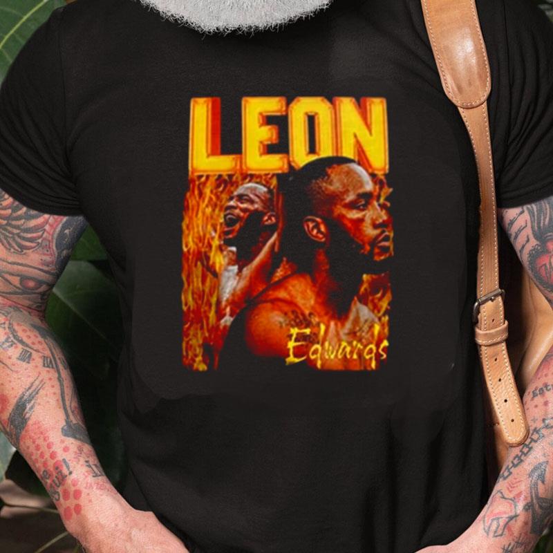 Retro Fire Art Leon Edwards Unisex Shirts