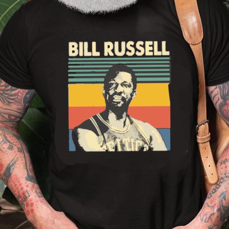 Retro Vintage Rip Bill Russell Basketball Unisex Shirts