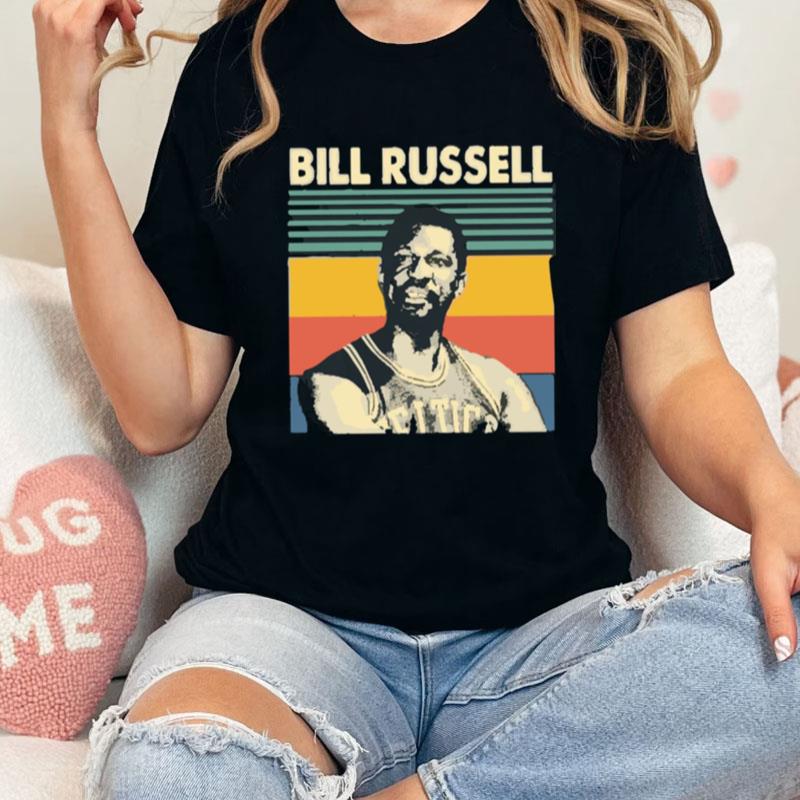 Retro Vintage Rip Bill Russell Basketball Unisex Shirts