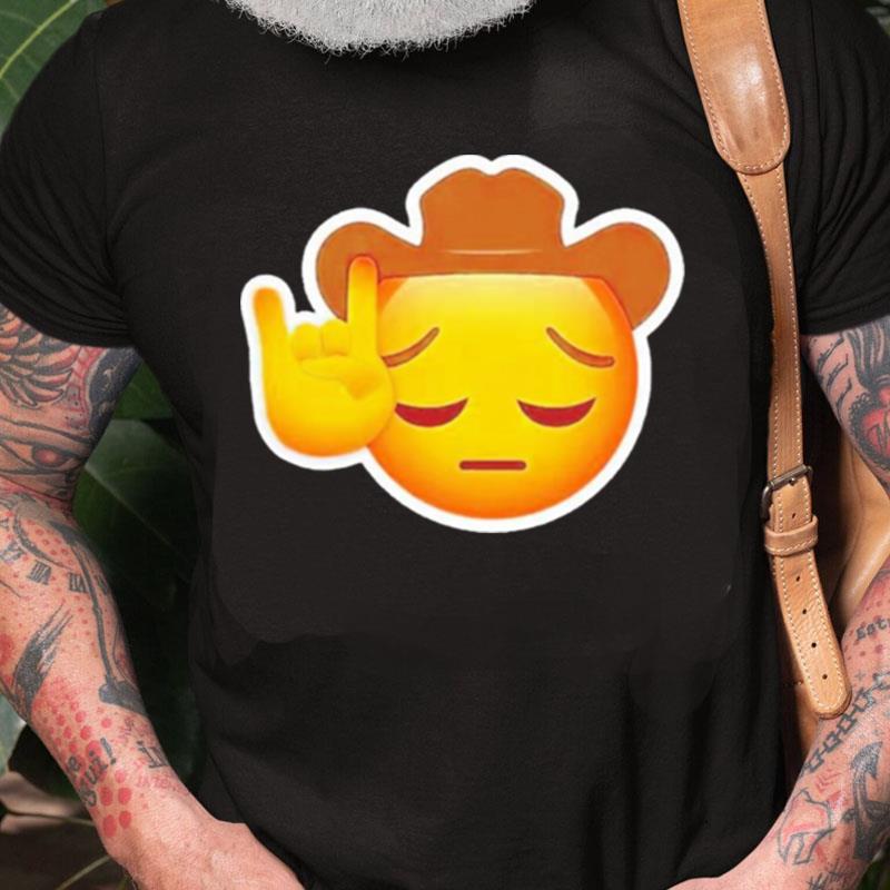 Sad Cowboy Emoji Unisex Shirts