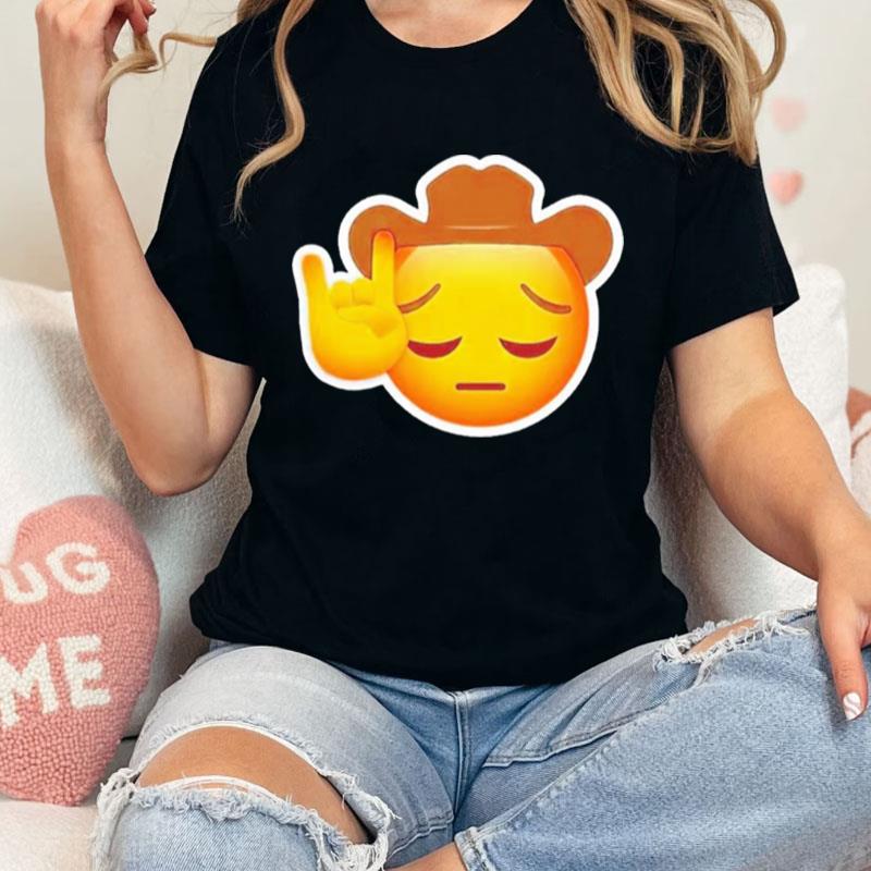 Sad Cowboy Emoji Unisex Shirts