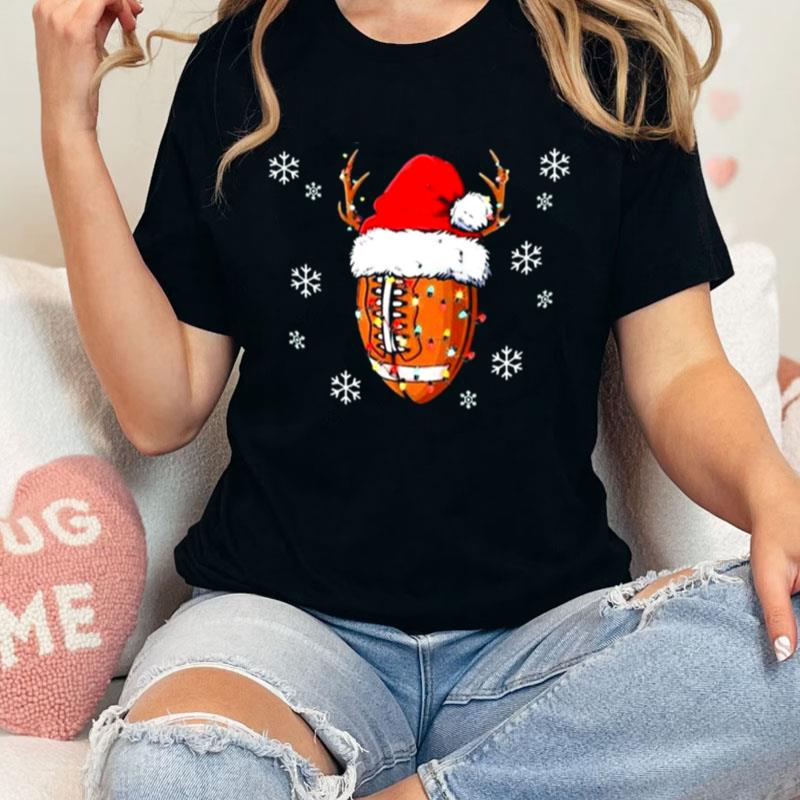 Santa Football Lover Christmas Ugly Unisex Shirts