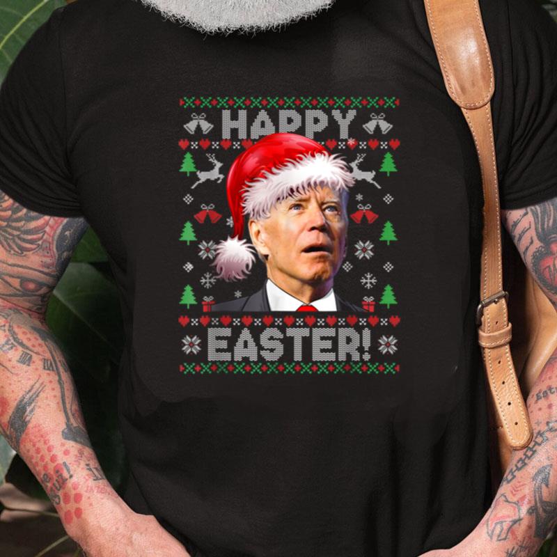 Santa Joe Biden Happy Easter Ugly Christmas Sweater Unisex Shirts