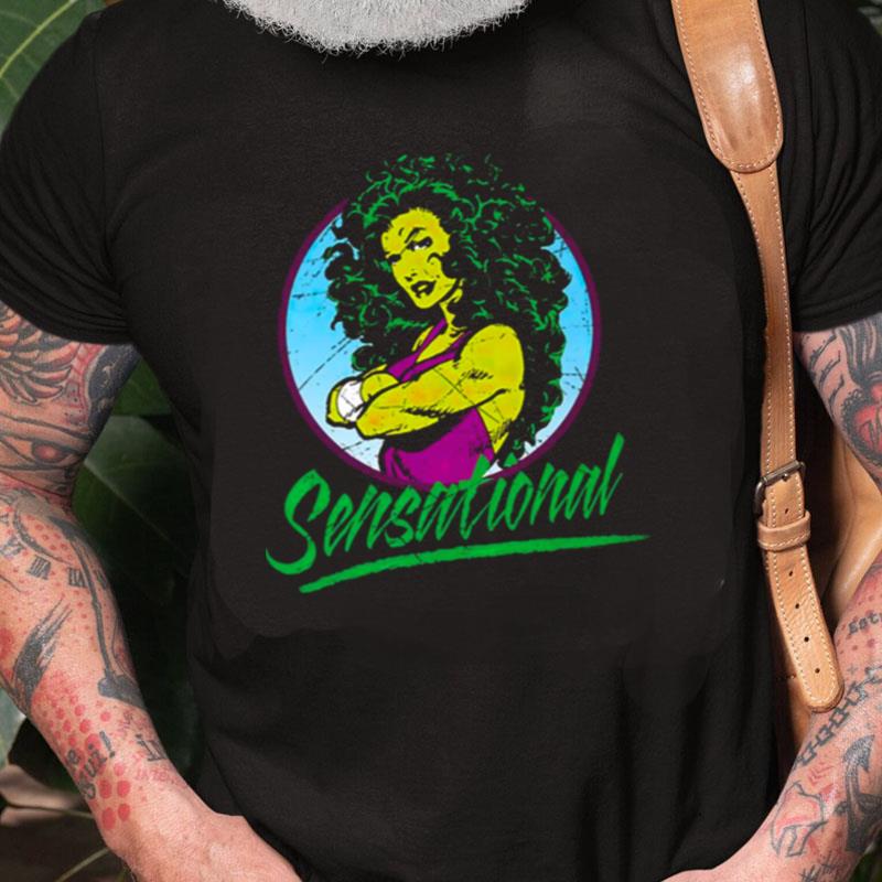 Sensational Shehulk Retro Comic Marvel Unisex Shirts