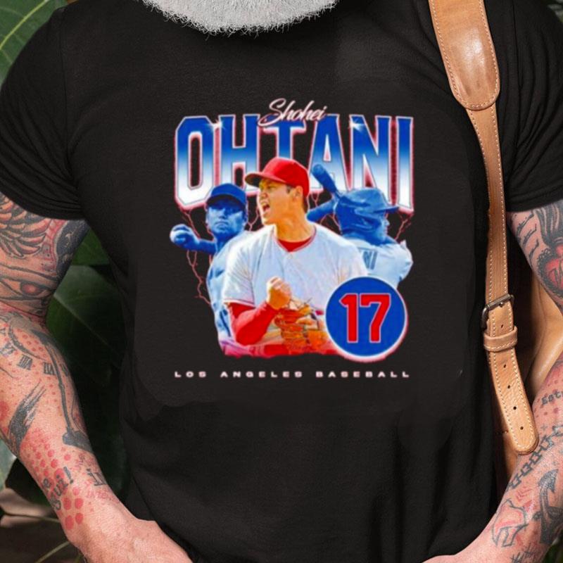 Shohei Ohtani No 17 Los Angeles Angels Baseball Retro Unisex Shirts