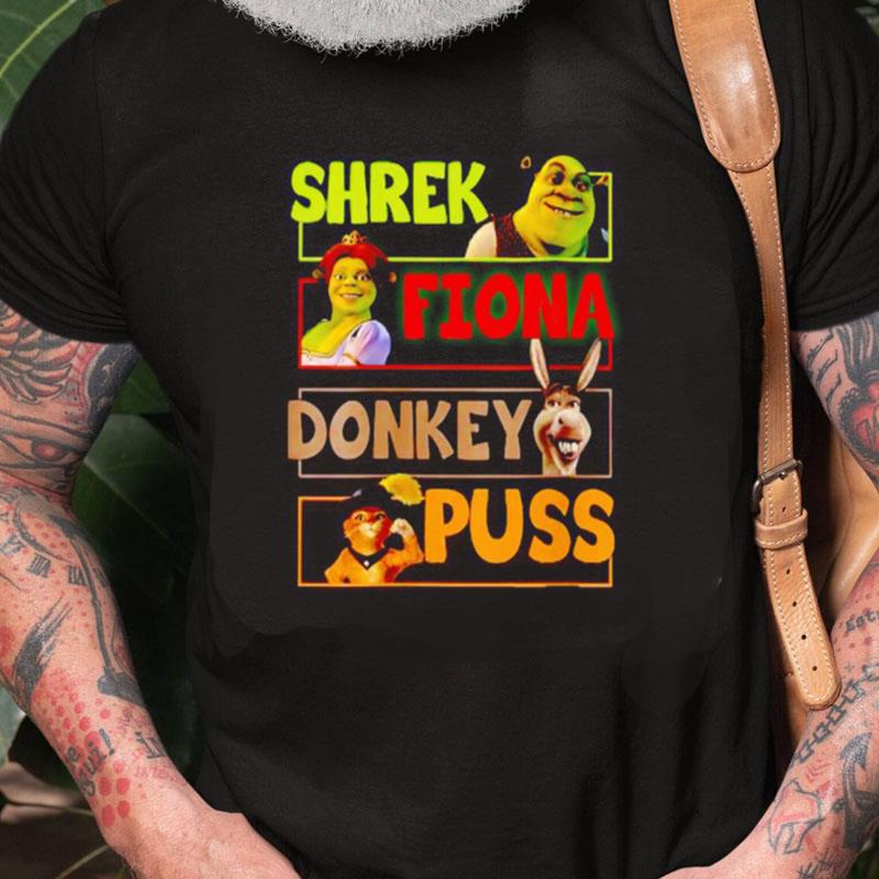 Shrek Fiona Donkey Puss Unisex Shirts