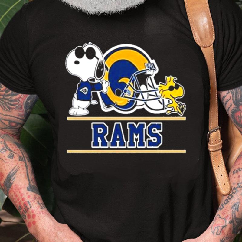 Snoopy And Woodstock Los Angeles Rams Unisex Shirts