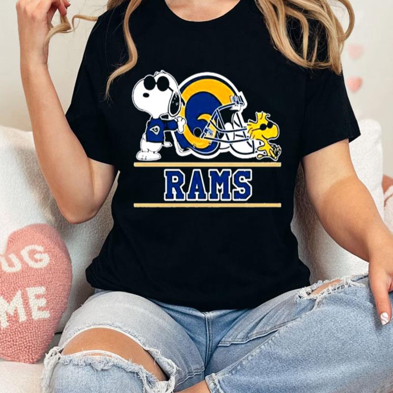 Snoopy And Woodstock Los Angeles Rams Unisex Shirts