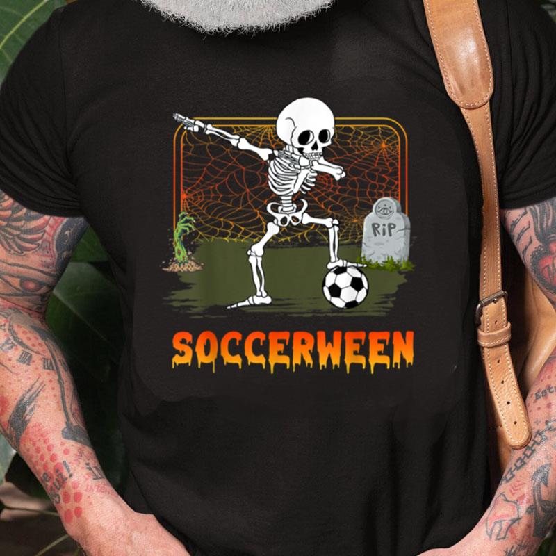 Soccer Soccerween Skeleton Halloween Costume Unisex Shirts