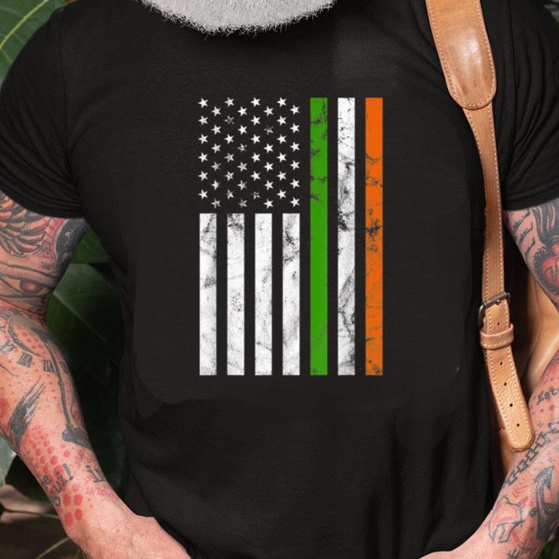 St Patrick's Day Usa Flag Ireland Flag Irish Unisex Shirts