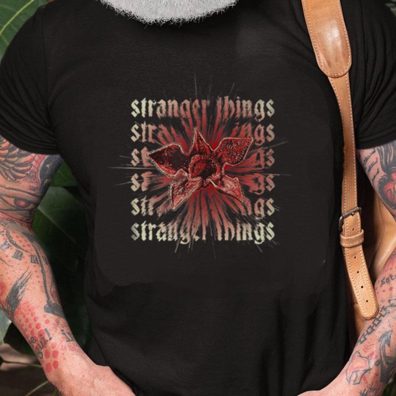 Stranger Things 4 Demogorgon Stack Unisex Shirts