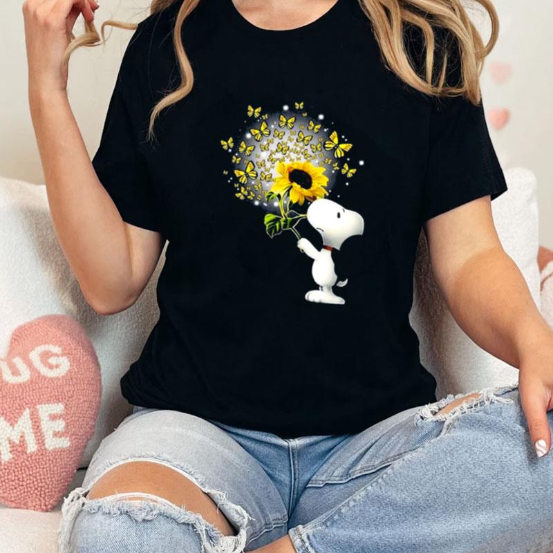 Sunflower Snoopy Unisex Shirts