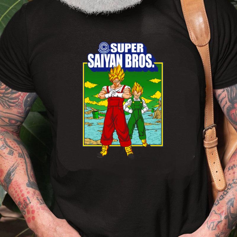 Super Saiyan Bros Super Saiyan Dragon Ball X Super Mario Bros Unisex Shirts