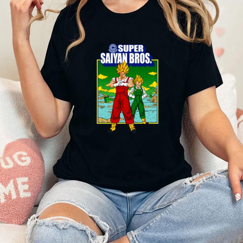 Super Saiyan Bros Super Saiyan Dragon Ball X Super Mario Bros Unisex Shirts