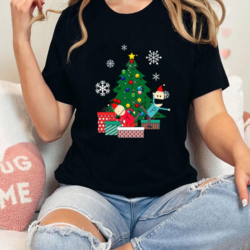 Terrance And Phillip Around The Christmas Tree South Park Unisex Shirts