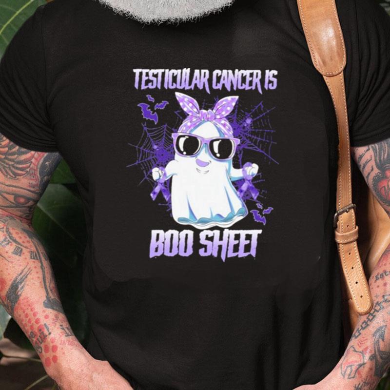 Testicular Cancer Is Boo Sheet Happy Halloween Unisex Shirts