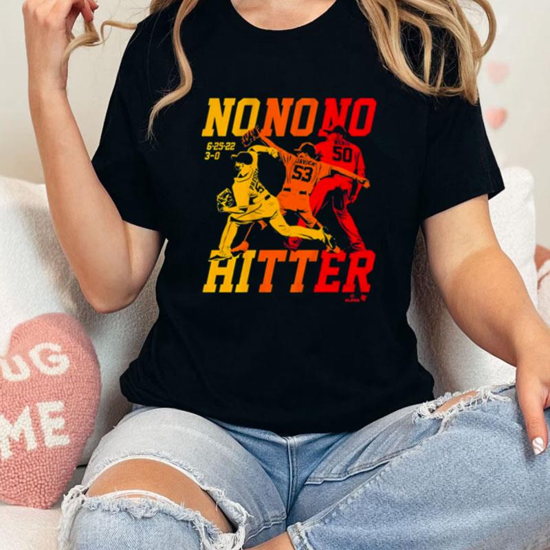 The Houston No No No Hitter Christian Javier Hector Neris And Ryan Pressly Unisex Shirts