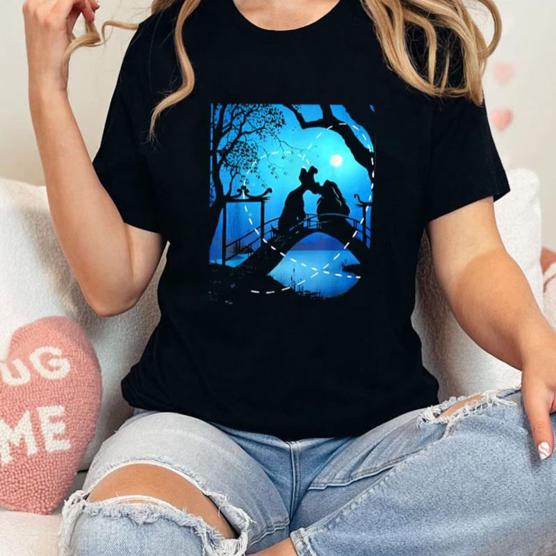 The Night Time Silhouette Lady And The Tramp Unisex Shirts