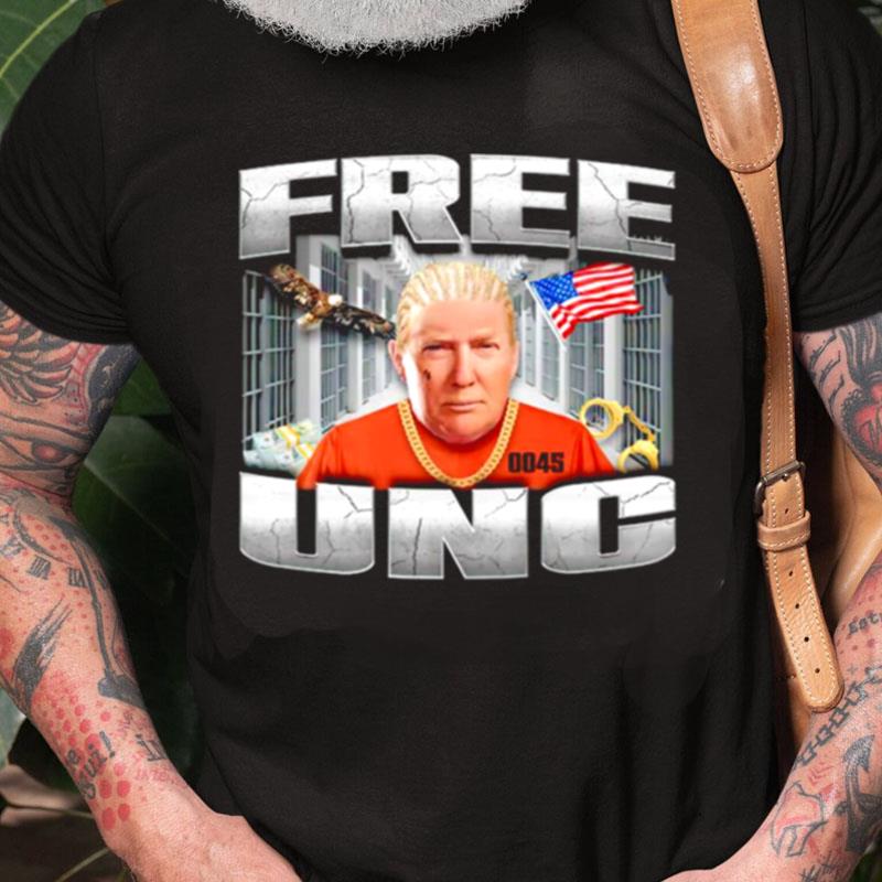 Trump Mugshot Free Unc Unisex Shirts