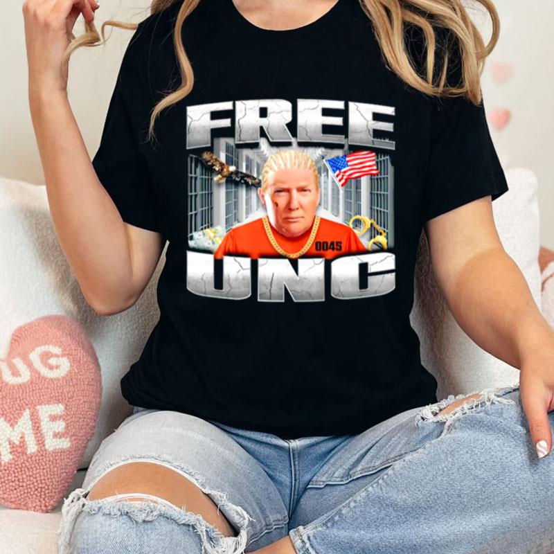 Trump Mugshot Free Unc Unisex Shirts