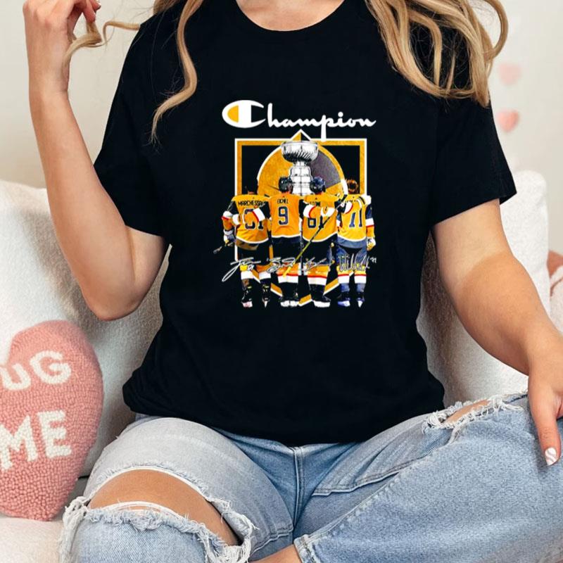 Vegas Golden Knights Champion Marchessault Eichel Stone And Karlsson Unisex Shirts