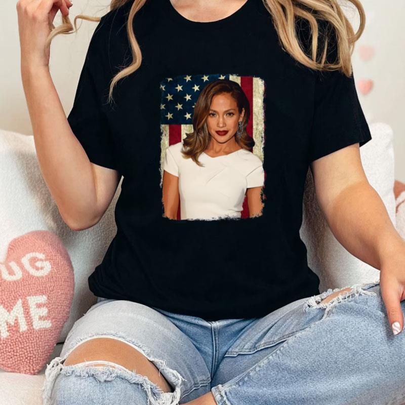 Vintage American Flag Diva Jenifer Legend Unisex Shirts