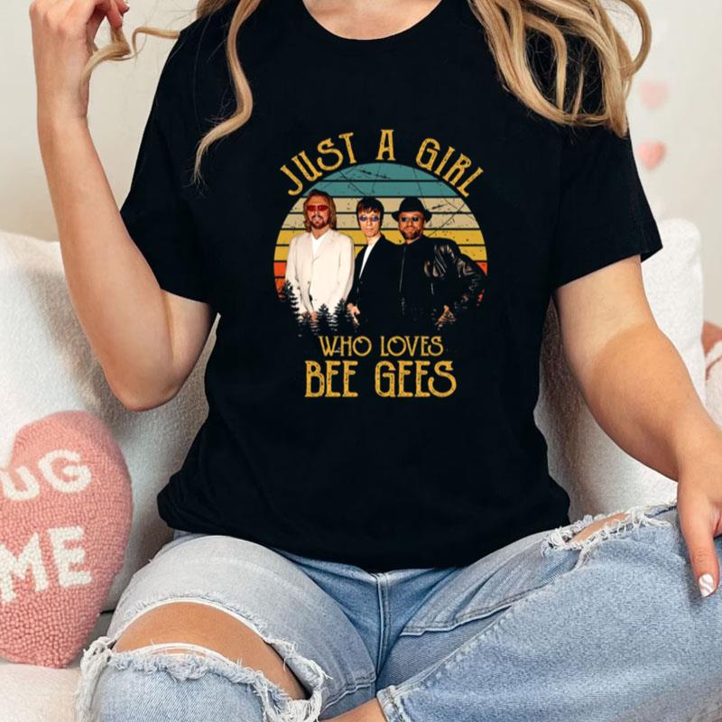 Vintage Just A Girl Who Loves Bee Gees Unisex Shirts