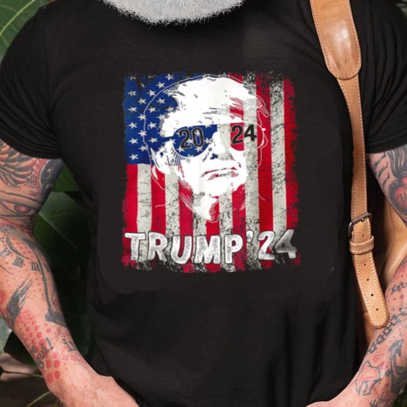 Vintage Trump 2024 Retro Donald Trump Support Unisex Shirts