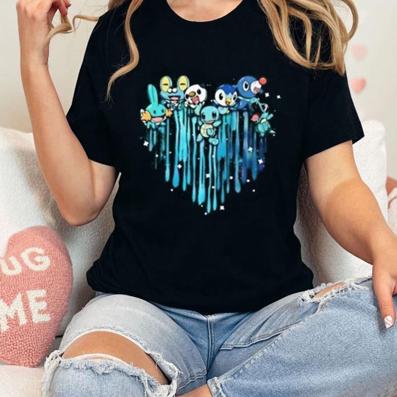 Water Love Pokemon Water Unisex Shirts