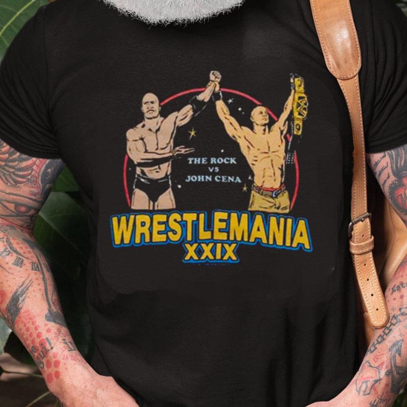 Wrestlemania Xxix Rock Vs Cena Unisex Shirts