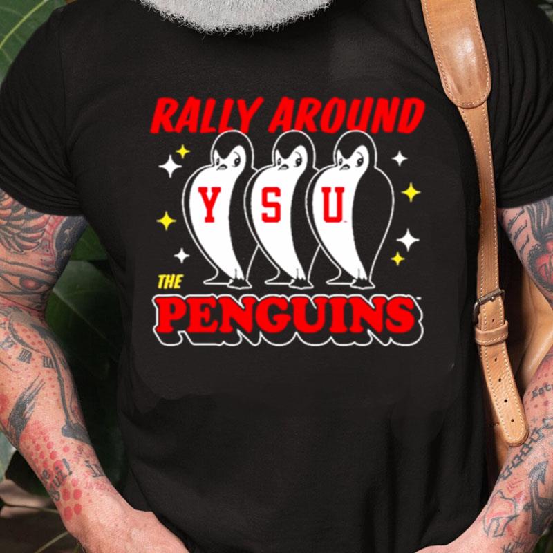 Ysu Retro Rally Around The Penguins Unisex Shirts